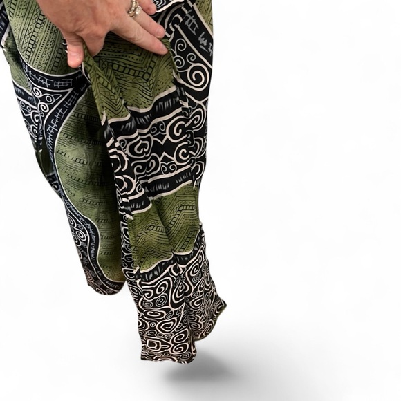 Gypsie Blu Kimono Maxi Dress Caftan Cover Up One Size Fits Most - Picture 7 of 10